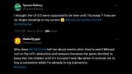 Players complain about UFOs leaving the game without any intimation (Images via X)